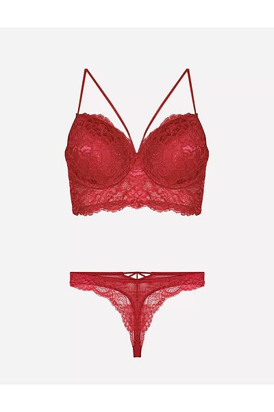 Nurteks 4330 Set sutien din dantelă fără suport
