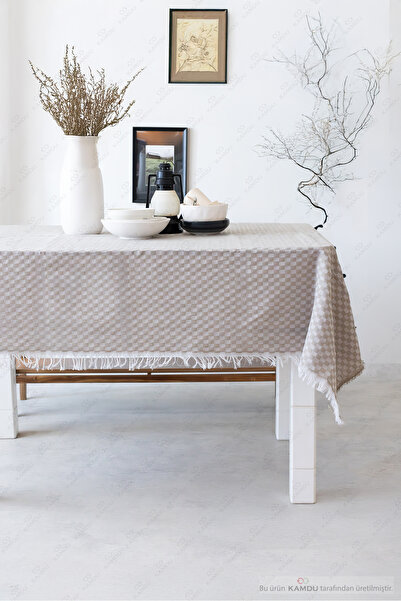 QURRY 1 Adet 130x170cm Dama Desenli Masa Örtüsü, Sofra Bezi, Piknik Örtüsü, Ekose Desenli Masa Örtüsü