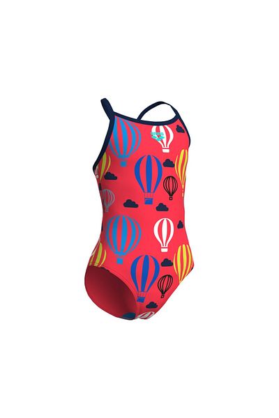 ARENA Girl's Arena Balloons - Lightdrop Backlight Coral Multi Navy Swimsuit