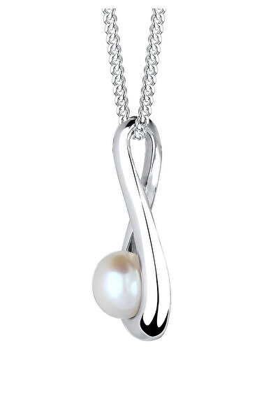 ELLI Náhrdelník Nekonečno Sladkovodní kultivované perly 925 Sterling Silver