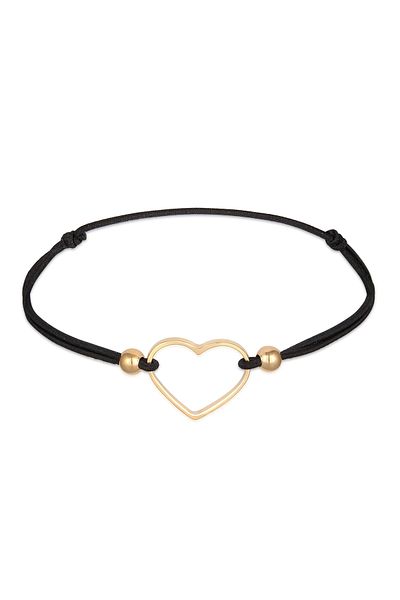 ELLI Bracelet Ladies Heart Cut-out Love With Elastic Band In 925 Sterling Silver