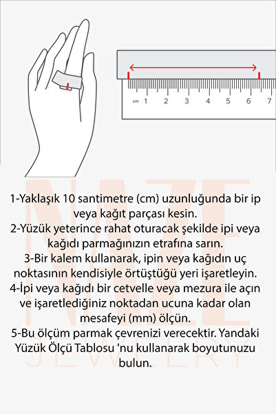 Naze Kuyumculuk 14 Ayar Altın Sıralı Kalpli Model Yüzük