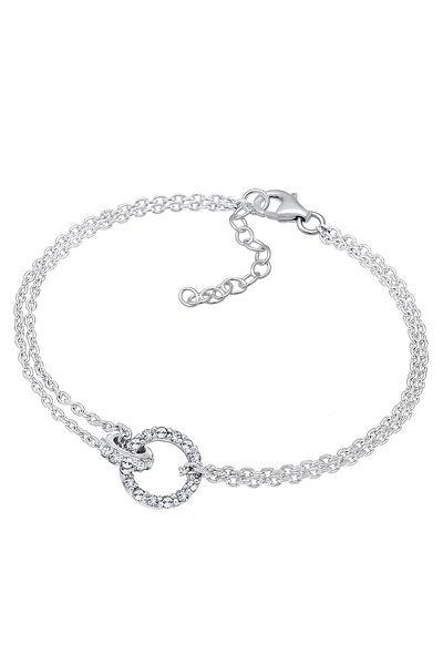 ELLI Argint Sterling 925 - Bandera Kreise Kristalle