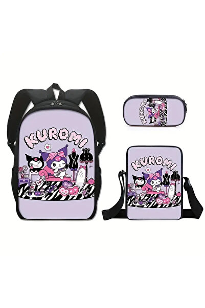 bundle island Set de 3 rucsacuri pentru copii cu figură Kuromi - L0259