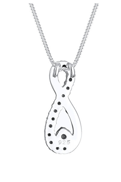 ELLI Dámský náhrdelník s přívěskem nekonečno ze stříbra 925 s krystaly