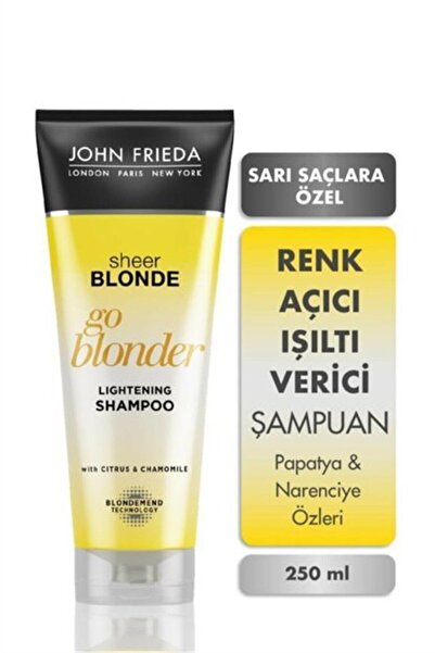 John Frieda Sarı Saç Güneş Işıltısı Veren Şampuan 250 ml
