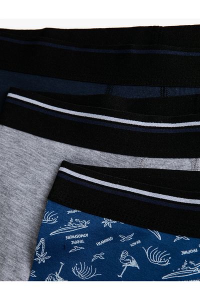 Koton Βαμβακερό Σετ Boxer Basic 3 τεμαχίων