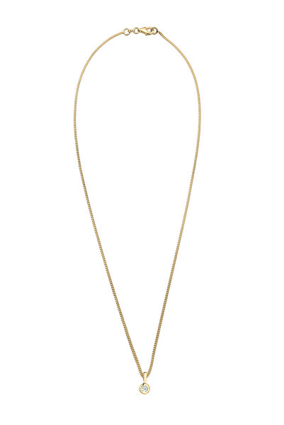 ELLI Kruhový diamantový náhrdelník zo striebra 925