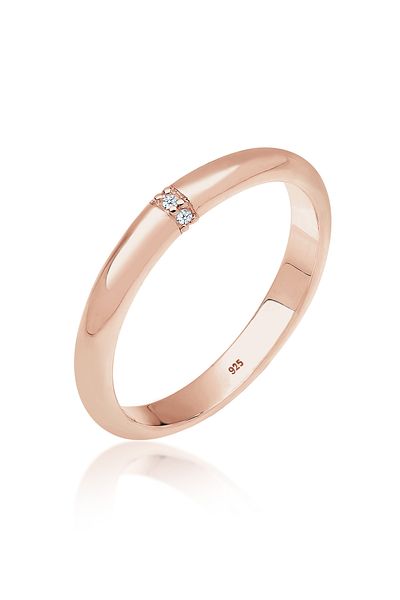 ELLI Prsten Prsten s diamantem 925 mincovní stříbro