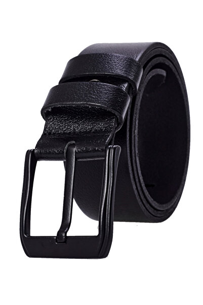 derikem حزام جينز أسود للرجال - 100% بوفالو أصلي، 4.5 سم، مشبك