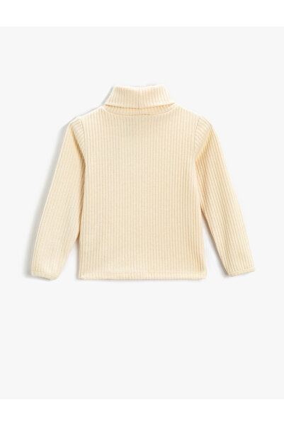 Koton Tricou de bază cu gât roscat cu textura moale