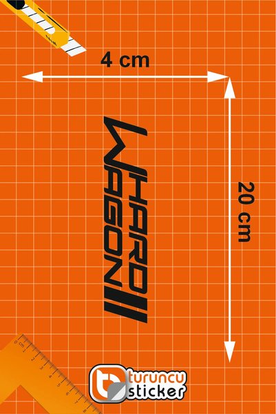 Turuncu Sticker Hard Wagon - Car - Motorcycle - Jdm Sticker Sticker 20X4 cm