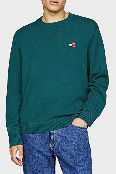 Tommy Jeans Yün Karışımlı Regular Fit Bisiklet Yaka Kazak Erkek KAZAK DM0DM20...