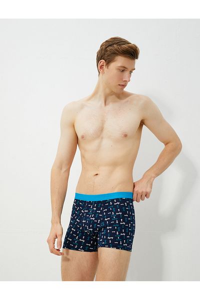 Koton Slogan Printed Basic 3-Piece Boxer Set