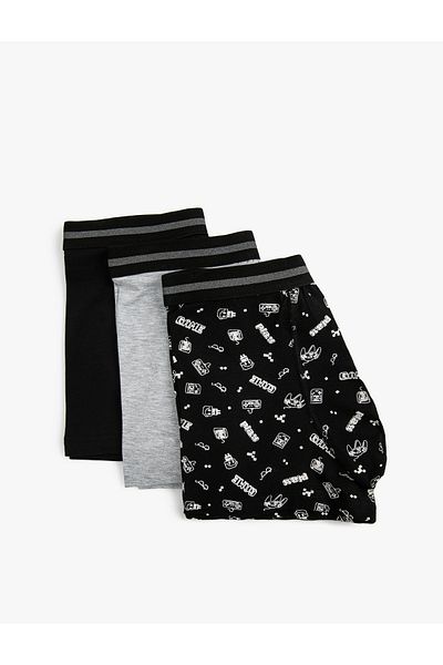 Koton Παιχνίδι 3-Pece Cotton Boxer Set Printed