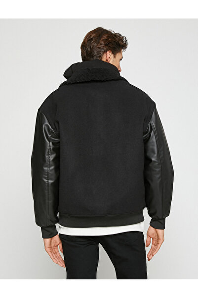 Koton Κολεγιακό μπουφάν Classic Collar Pocket Λεπτομέρειες