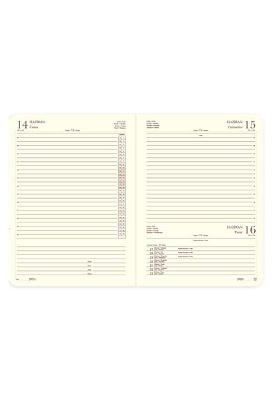 Gıpta 2025 Model Plastic Spiral Hard Cover Daily Agenda - 20X28 419-Sek
