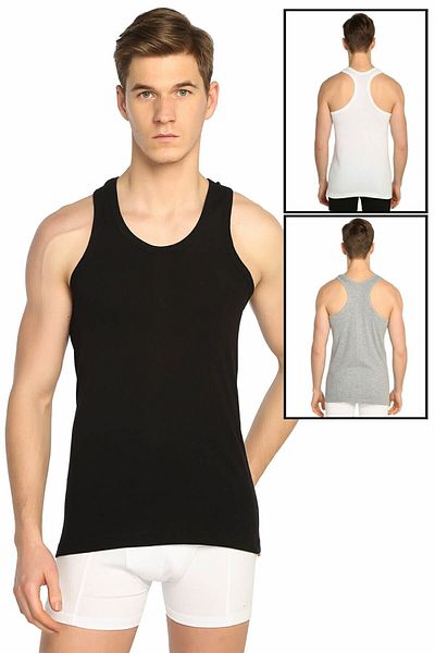 KEYAL Tutku 3-Piece Men's Cross Lycra Sports Tank Top 3 Colors