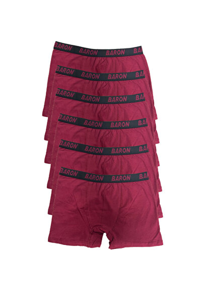 PİERLES Ανδρικό Boxer Economic 6 Pack - Claret Red