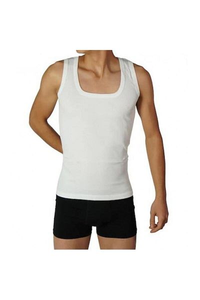 SİERNA Men's White Undershirt Srn-001594