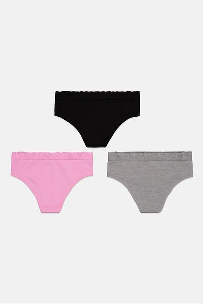 Bcbgeneration Women 3 Pack High Cut Pull-On Panties, Pink
