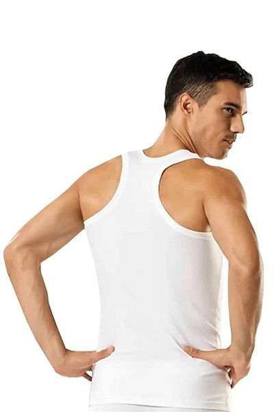 ENTAHA Seher White Men's Sports Singlet 1Pc
