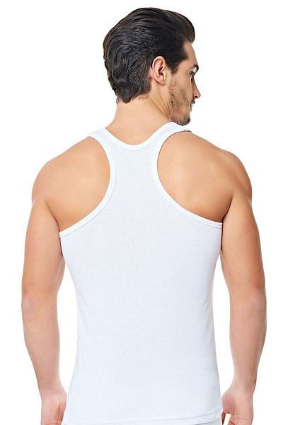 SİERNA White Men's Sports Singlet 1 Pack Srn-001690