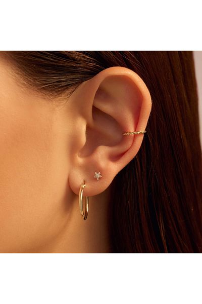 Beloro Jewels Navigli Alani 9-Karat-Ohrmanschette BO370014