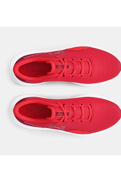 Under Armour Men's Brand Logo Comfortable Sole Lace-Up Red Sneakers 3027000 -601
