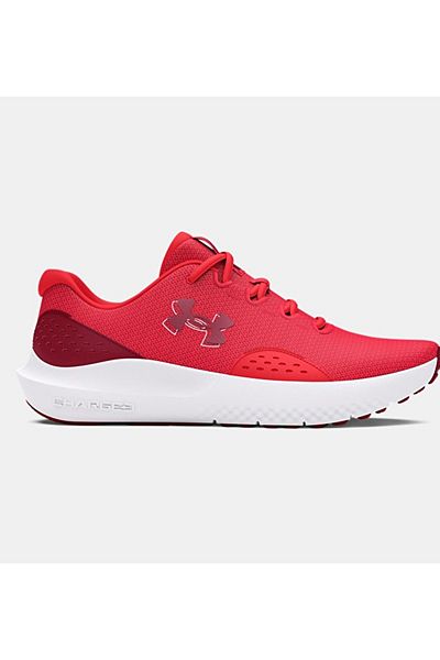 Red and grey under armour shoes on sale