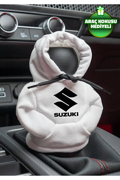 Freeyez Suzuki White Gear Shift Knob Sweatshirt - Car Gear Shift Clothing Fle...