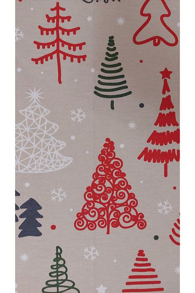 gonk Round,Christmas Patterned,Duck (Liquid Protective,Stain-Protective) Fabric,Tablecloth