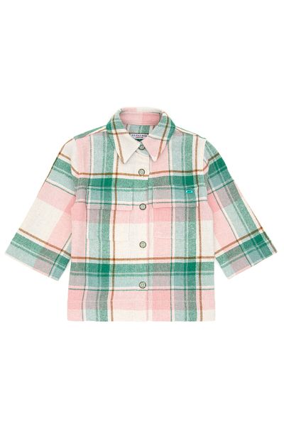 U.S. Polo Assn. Girl's Salmon Long Sleeve Shirt 50292364 -Vr047