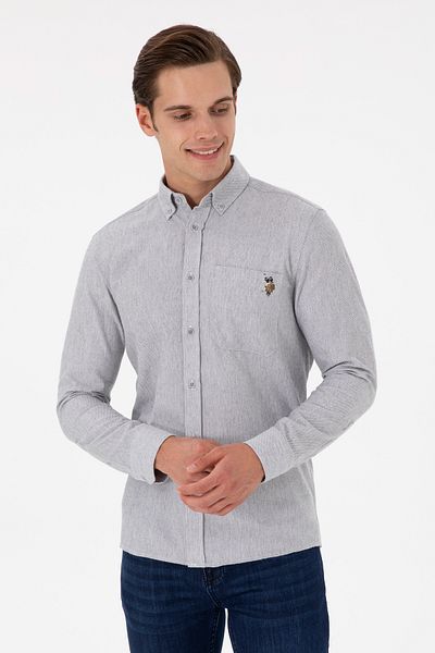 U.S. Polo Assn. Men's Gray Long Sleeve Shirt 50291391 -Vr024