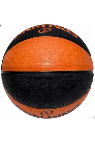 SPALDING Orange Black Rubber Bb Sz7 - Layup