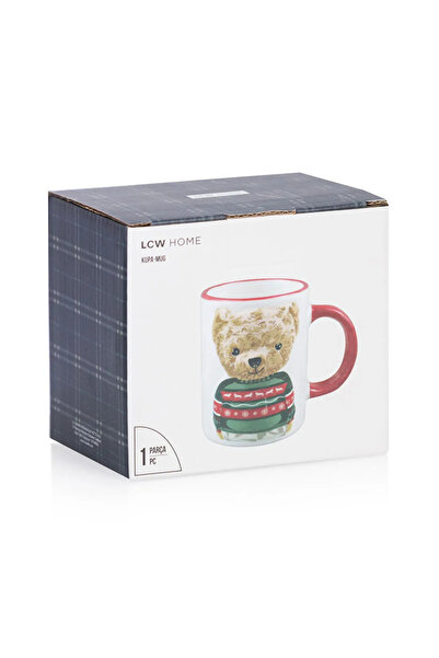 LC Waikiki Lcw Home Ecru Bear Teddy Printed Ceramic Mug