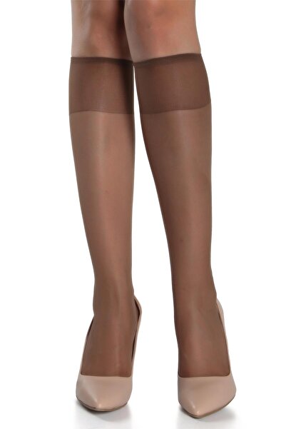 Doremi Γυαλιστερές λεπτές κάλτσες Heat μέχρι το γόνατο