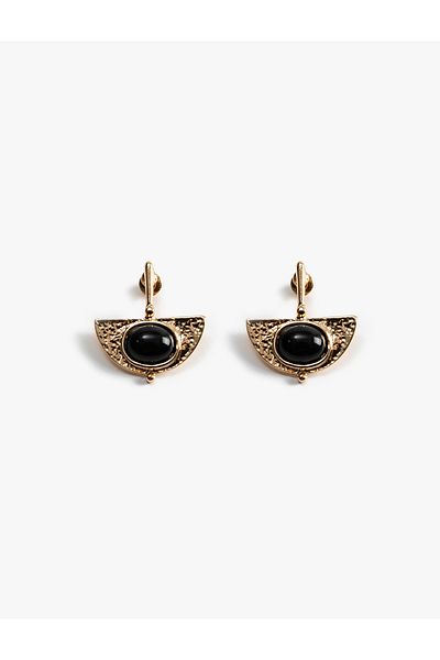Koton Stone Detailed Geometric Dangle Earrings