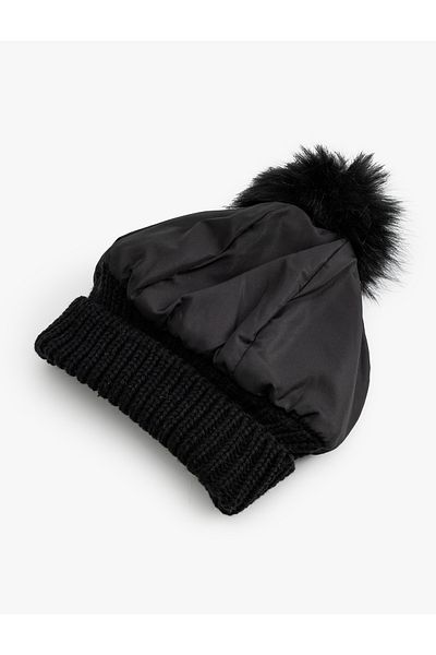 Koton Beret Pompom Detailed Folded