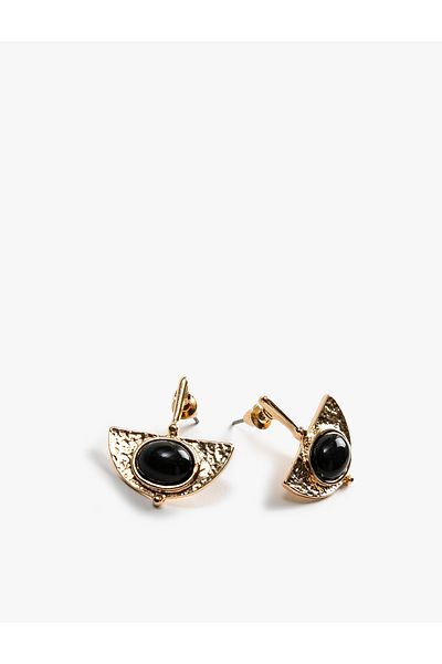 Koton Stone Detailed Geometric Dangle Earrings