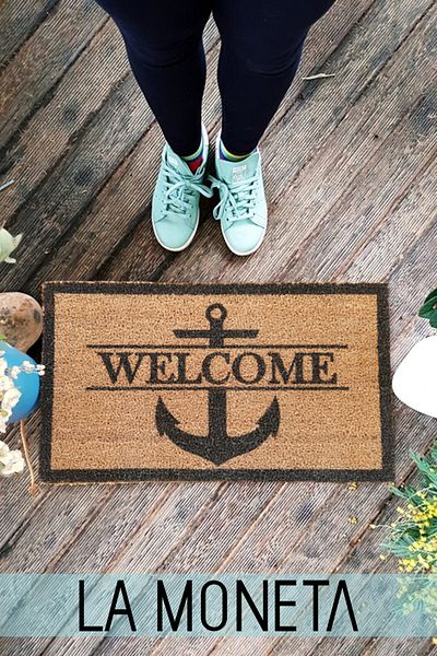 LAMONETA Welcome Anchor Sea Themed Koko Mat