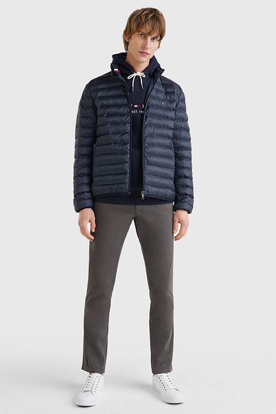 Tommy Hilfiger Pánský modrý kabát - Mw0mw18763dw5