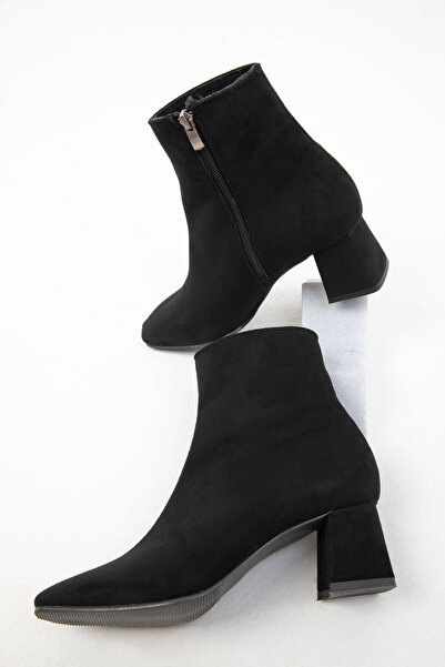 SOHO Siyah Süet Kadın Bot & Bootie 19994
