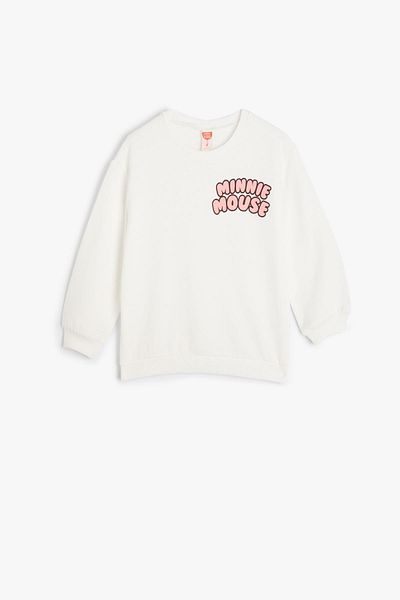 Koton Baby White Baby Girl Sweatshirt 4Wmg10207Ak