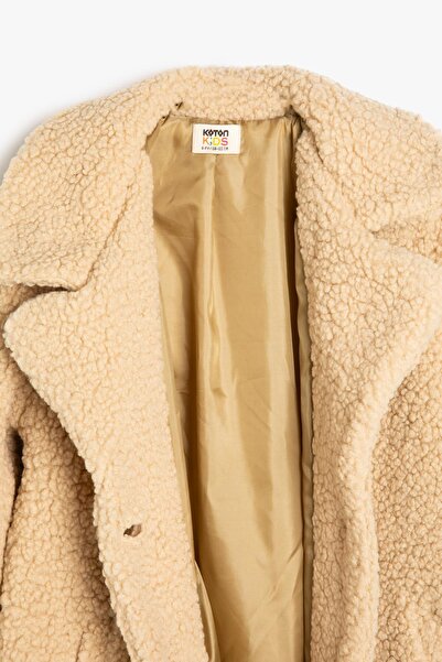 Koton Kids Бежово палто за момиче - 5Wkg00007Ak
