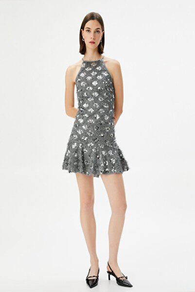 Koton Gray Women's Dress 4Wak80139Fk