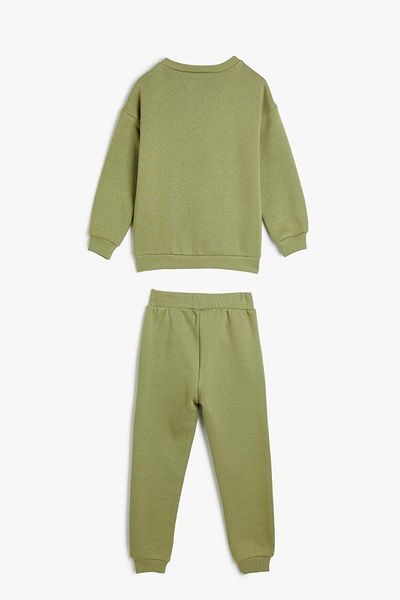 Koton Baby Green Baby Boy Top and Bottom Set 5Wmb10315Tk