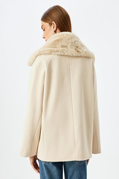 Koton Dámský kabát 5Wak00330Ew Model Ecru