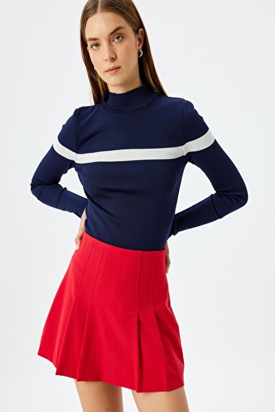 Koton Marineblauer Damenpullover 5WAK90295HT