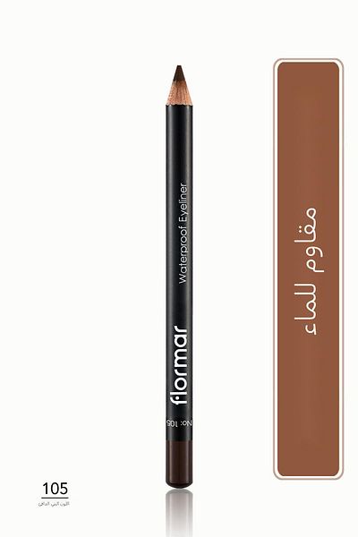 Flormar Suya Dayanıklı Mat Göz Kalemi (KAHVE) - Waterproof Eyeliner - 105 Warm Brown - 8690604109050
